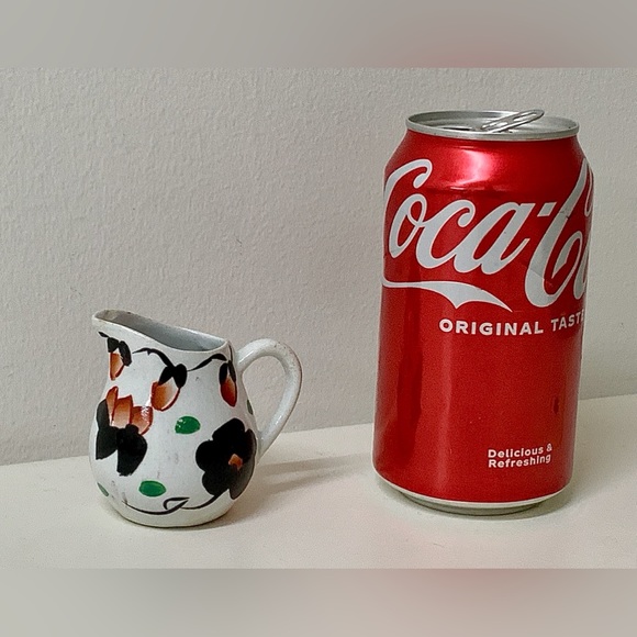 19th Century Vtg Gaudy Welsh Cyclamen Pattern Hand Painted Miniature Jug RARE - Picture 12 of 16